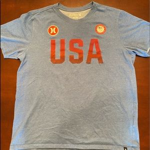 Nike Hurley USA Olympic Dri FIT T Shirt Size L